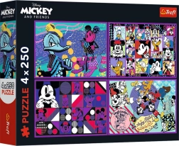 Puzzle 4×250 dielikov MICKEY MOUSE