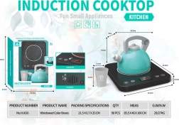 Interaktívna detská indukčná platňa s kanvičkou a hrnčekom