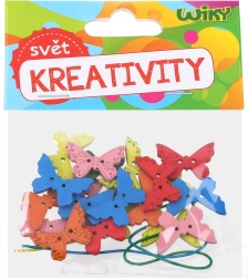 Kreatívna súprava Drevené Motýle s Povrázkom