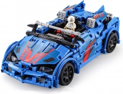 Stavebnica CADA pretekárske auto na diaľkové ovládanie, 585 dielikov s katapultovacím sedadlom