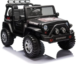 Detské elektrické autíčko 4x4, čierne