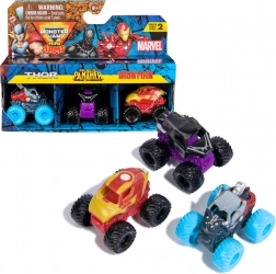 Sada monster truckov Mini Jams MARVEL Thor, Black Panther a Iron Man 1:87