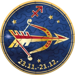 Curiosi okrúhle puzzle zverokruh Strelec 33 dielikov