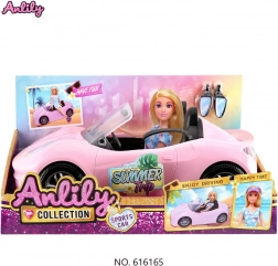 Bábika Marta s autom a doplnkami