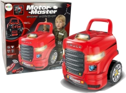 Detská mechanická stavebnica s kamiónom a náradím
