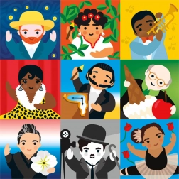 Mudpuppy Rodinné puzzle Malý umelec 500 dielikov