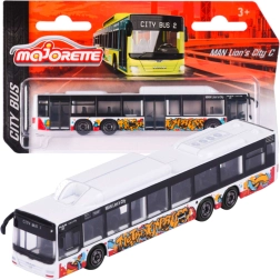 Mestský autobus MAN Lion's City C – biely model Majorette