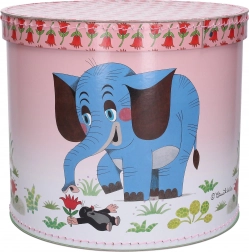 Kruhový úložný box Krtek a Slon
