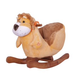 Hojdací lev s oranžovým šálom pre deti