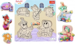 Drevená skladačka Bobaski i Miś – 5 dielov