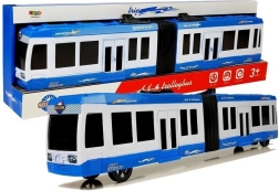 Kĺbový autobus so zotrvačníkom – modrý