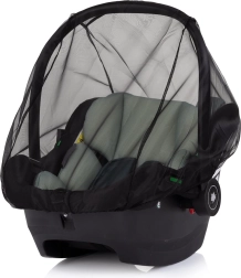 Univerzálna sieťka proti hmyzu na autosedačku CHIPO LINO, čierna
