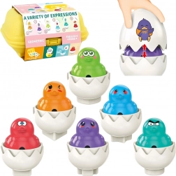 WOOPIE Mozaika Montessori Vajíčko Skladačka 6ks