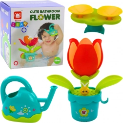 Interaktívna hračka do kúpeľa Kvetina s krhličkou