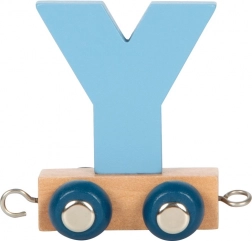 Malý drevený polárny vláčik písmeno Y