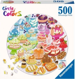 Ravensburger puzzle kruh: Dezerty 500 dielikov
