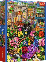 Puzzle 2×500 – práce na záhrade