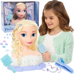Stylingová hlava ELSA z Disney Frozen Deluxe s doplnkami