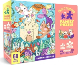 Rodinné puzzle Purrmaid Paradise 60 dielikov – Chronicle Books