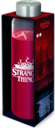Sklenená fľaša so silikónovým návlekom s motívom Stranger Things