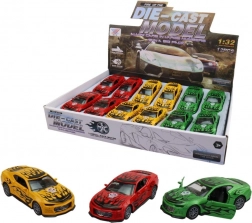 Kovové závodné autíčko s otváracími dverami