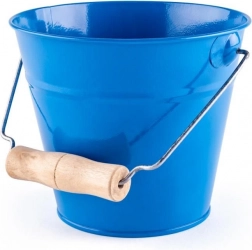 Woody záhradné vedierko modré kovové