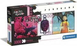 Panoramatické puzzle CLEMENTONI Netflix Squid Game 1000 dielikov