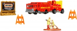 Matchbox Adventure Pack MBX Fire Rescue – hasičský set s vozidlami a doplnkami