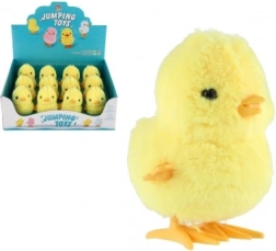 Skákajúce plastové kuriatko na natiahnutie