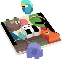 Vkladacie zvukové puzzle Džungľa