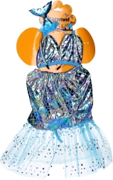 Karnevalový set morská panna - šaty a čelenka