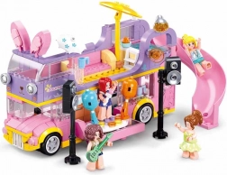 Sluban rock hudobný obytný autobus double decker stavebnica