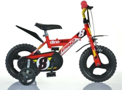 Dino Bikes detský bicykel 12" pre najmenších červený