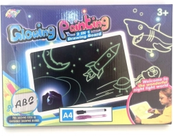 Kresliaca tabuľka svietiaca v tme A4 pre deti