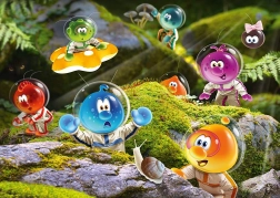 Puzzle SCHMIDT Spacebubble Club: pristátie v machovom lese 1000 dielikov