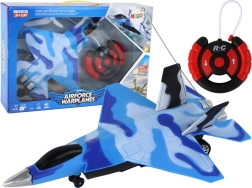 Diaľkovo ovládaná stíhačka so zvukovými a svetelnými efektami