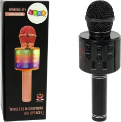 Bezdrôtový USB mikrofón s reproduktorom na nahrávanie karaoke Model WS-858 Black