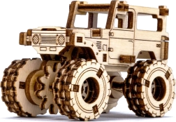 Drevené 3D puzzle – model monster truck inšpirovaný TOYOTA FJ40