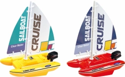 Loď katamarán na batérie