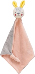 Petit Collage muchláčik zajačik ružový z organickej bavlny