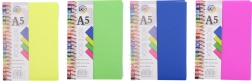 Špirálový linajkový zápisník A5, 100 strán
