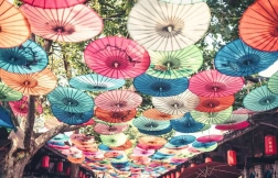 ravensburger puzzle moment dáždniky 200 dielikov