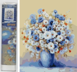 Diamantové maľovanie lúčna kytica 30 × 40 cm