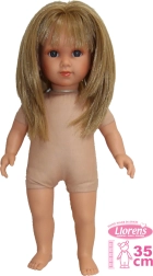 Llorens Elena realistická bábika s mäkkým látkovým telom 35 cm