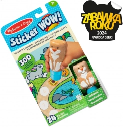 Nálepka WOW! Králik s pečiatkami