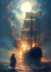 Puzzle s plameňmi 1000 dielikov