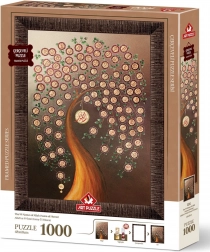 Puzzle s rámčekom a lepidlom 3v1 99 mien Alláha 1000 dielikov