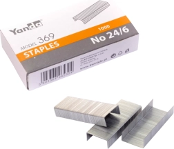 Kancelárske sponky do zošívačky 24/6 YANDA 1000 ks
