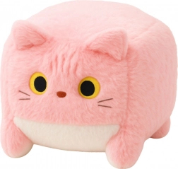 Ružový plyšový maznáčik v tvare kocky