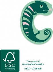 Small foot drevené písmeno C